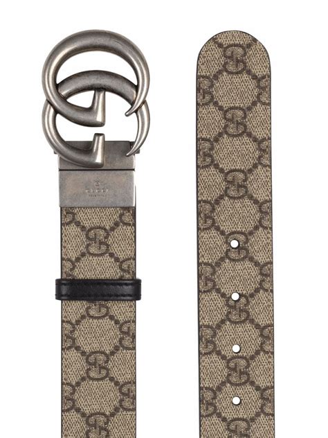 cintura gucci donna marrone|Gucci Cintura GG Marmont in tela 30mm .